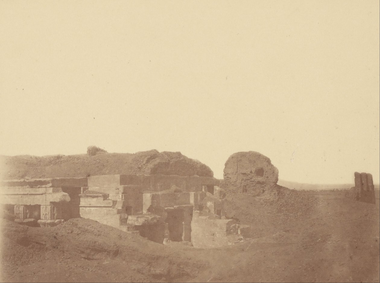 (نظرة عامة على معبد مجهول) بواسطة Théodule Devéria