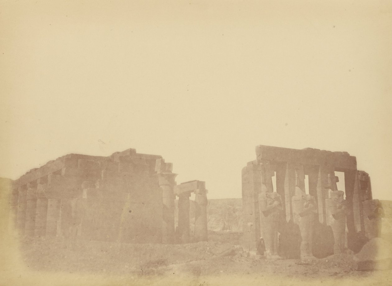 (نظرة عامة على Ramesseum) بواسطة Théodule Devéria