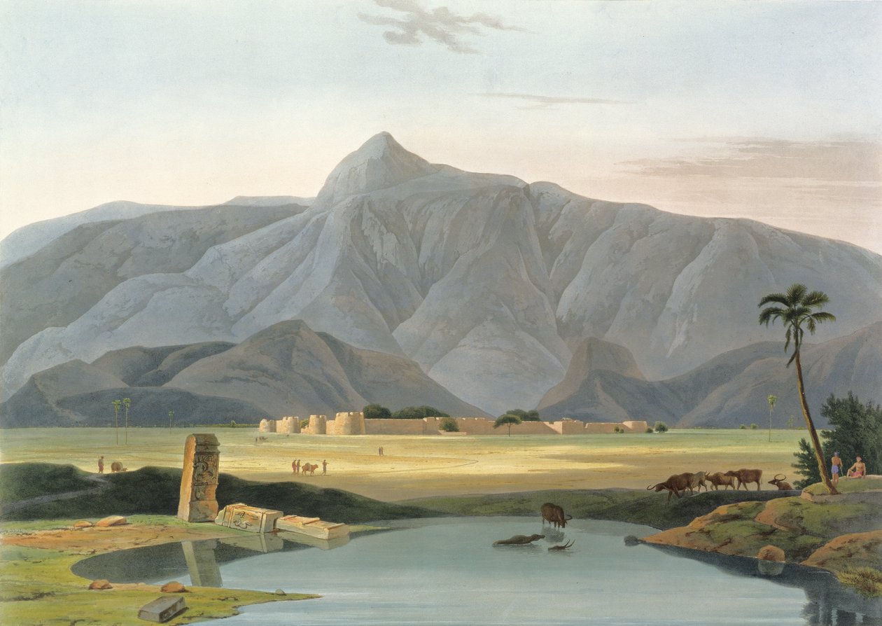 Chevalpettore ، اللوحة الخامسة من الجزء 6 من "المشهد الشرقي" ، الحانة. 1804 (أكواتينت) بواسطة توماس وويليام دانييل