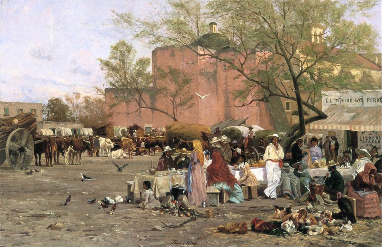 ماركت بلازا ، 1879 بواسطة توماس ألين