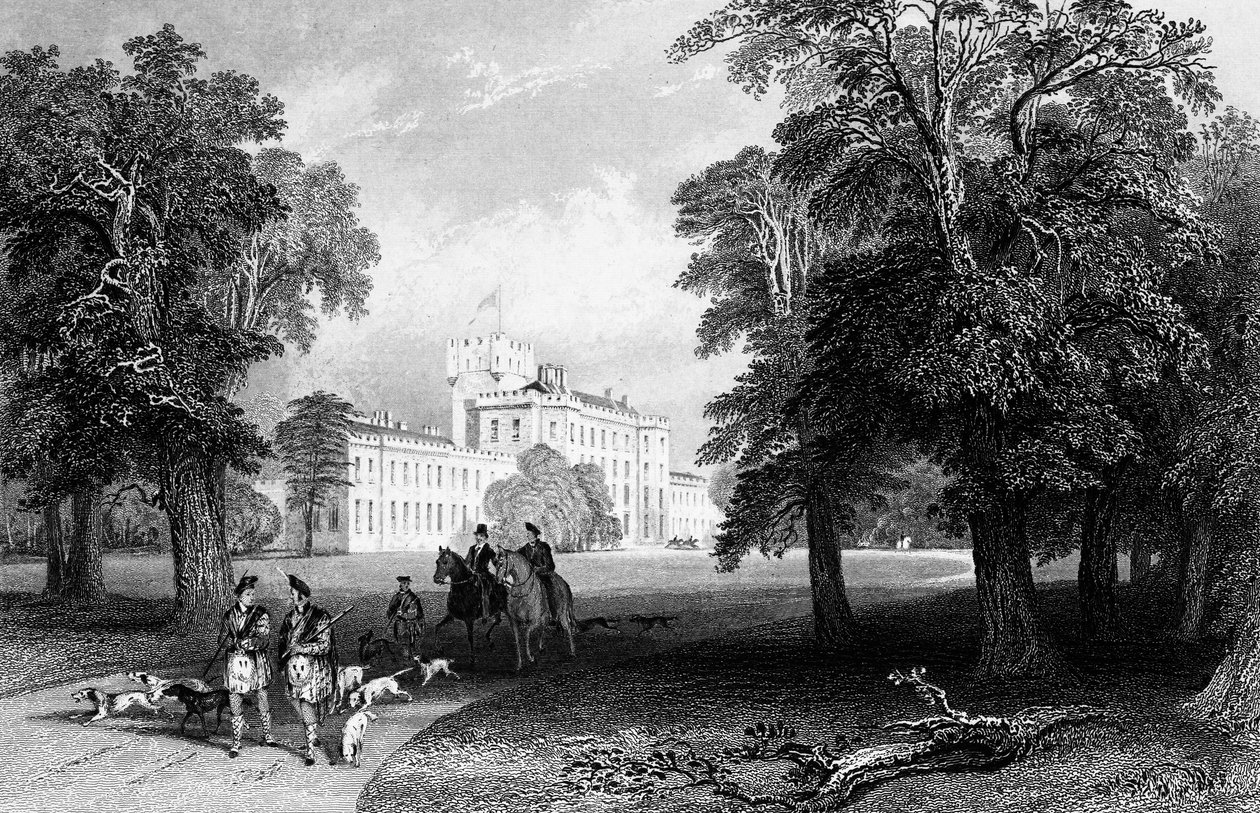 قلعة جوردون ، نقشها روبرت ساندز ، 1837 بواسطة توماس ألوم