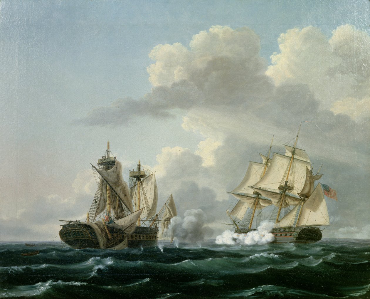 الولايات المتحدة USS و HMS المقدونية 25 أكتوبر 1812 بواسطة توماس بيرش