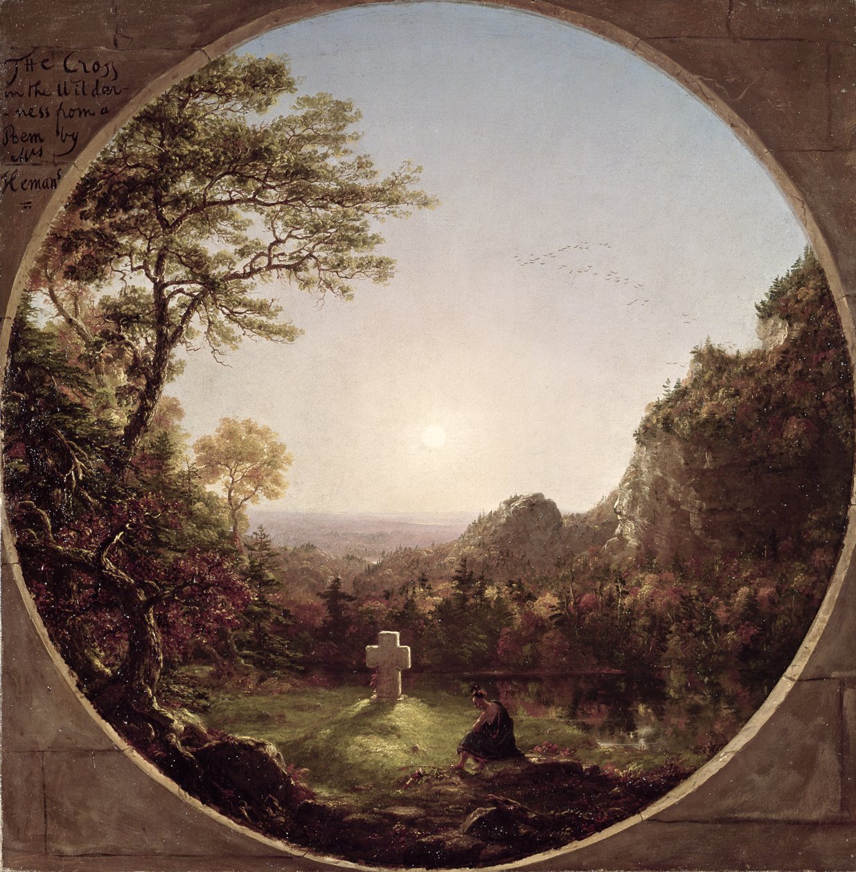 الصليب الانفرادي ، 1845 بواسطة توماس كول