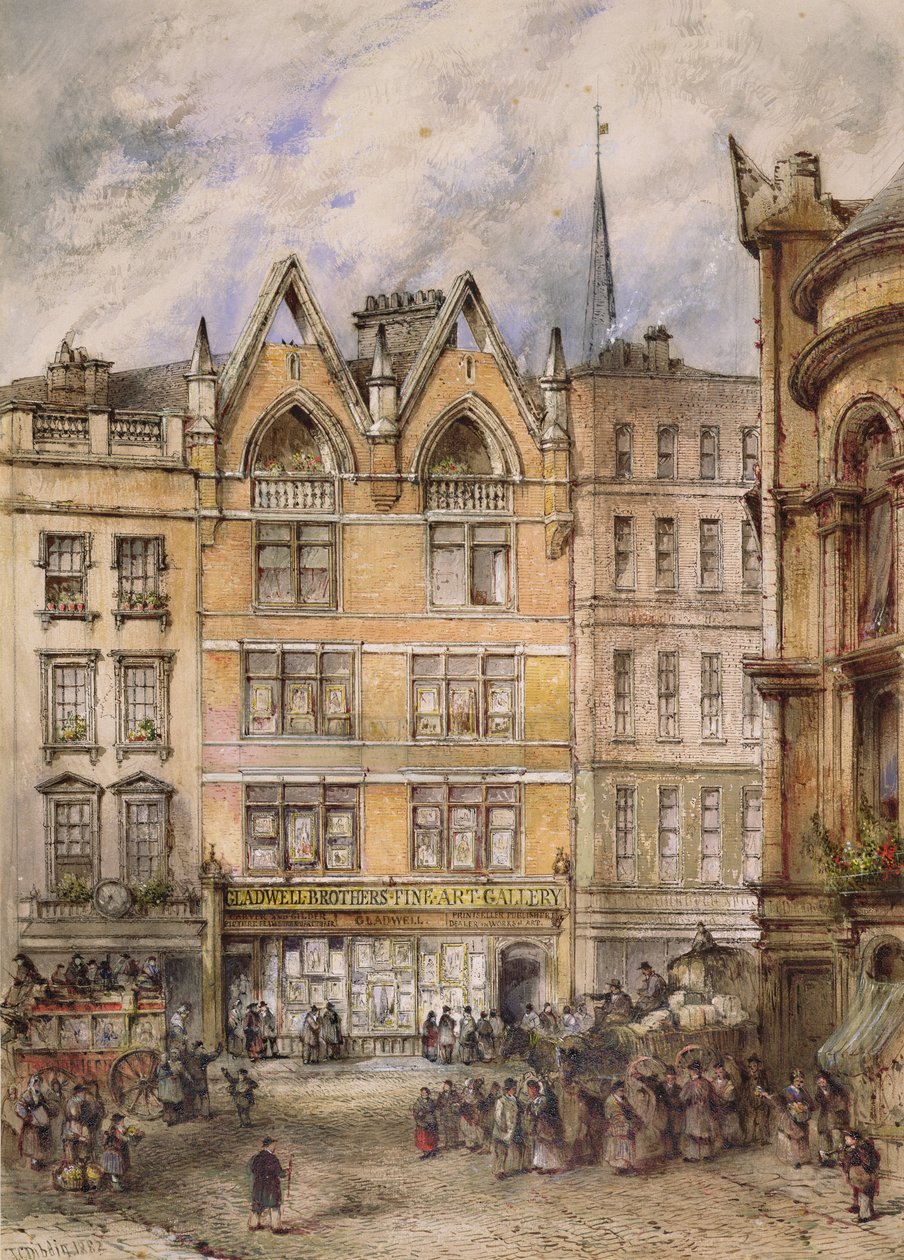 منظر لشارع Gracechurch ، 1882 بواسطة توماس كولمان ديبدين