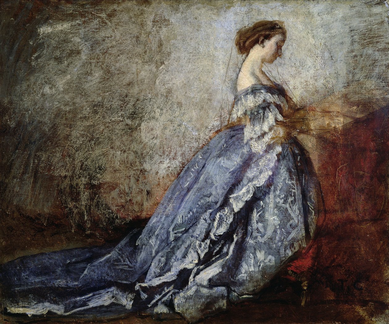صورة الإمبراطورة أوجيني من فرنسا (1826-1920) بواسطة توماس كوتور
