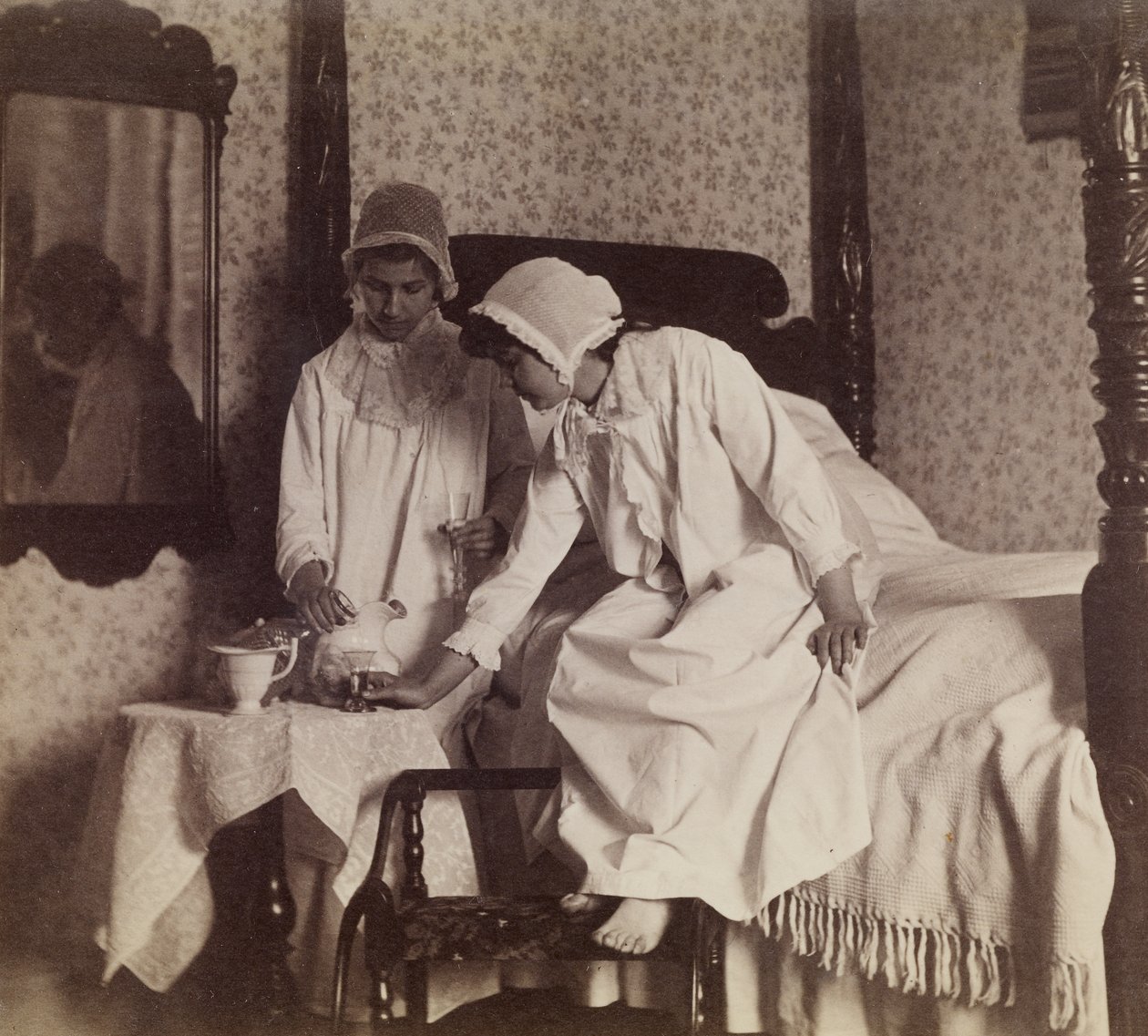 Miss Van Buren and Miss Willoughbly ، c.1890 (طباعة زينية فضية) بواسطة توماس إيكنز