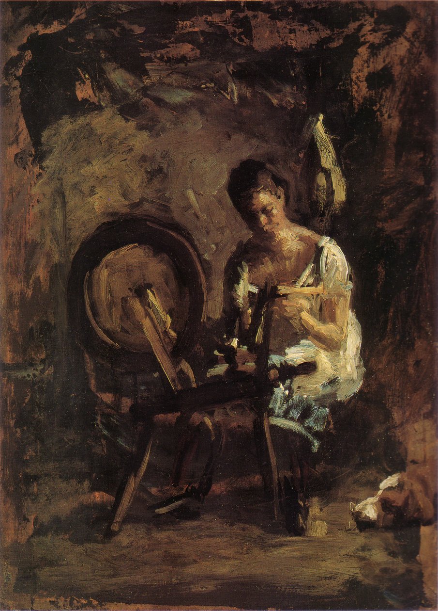 رسم للغزل بواسطة توماس إيكنز