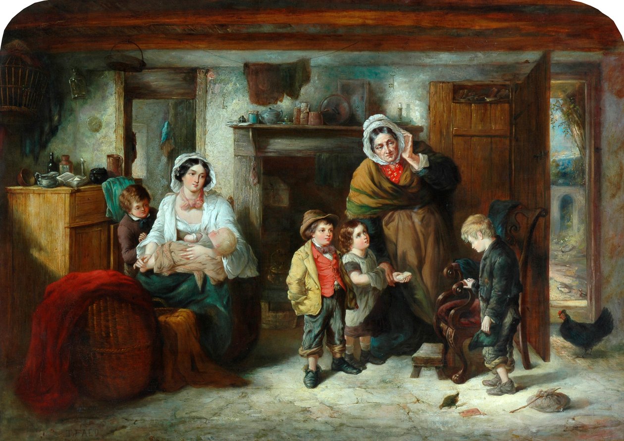 The Mitherless Bairn ، 1851-93 بواسطة توماس فايد