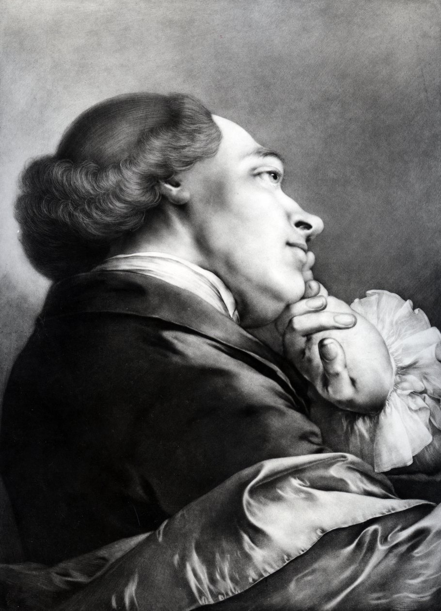 رجل في الملف الشخصي ، 1760 (mezzotint) بواسطة توماس فراي