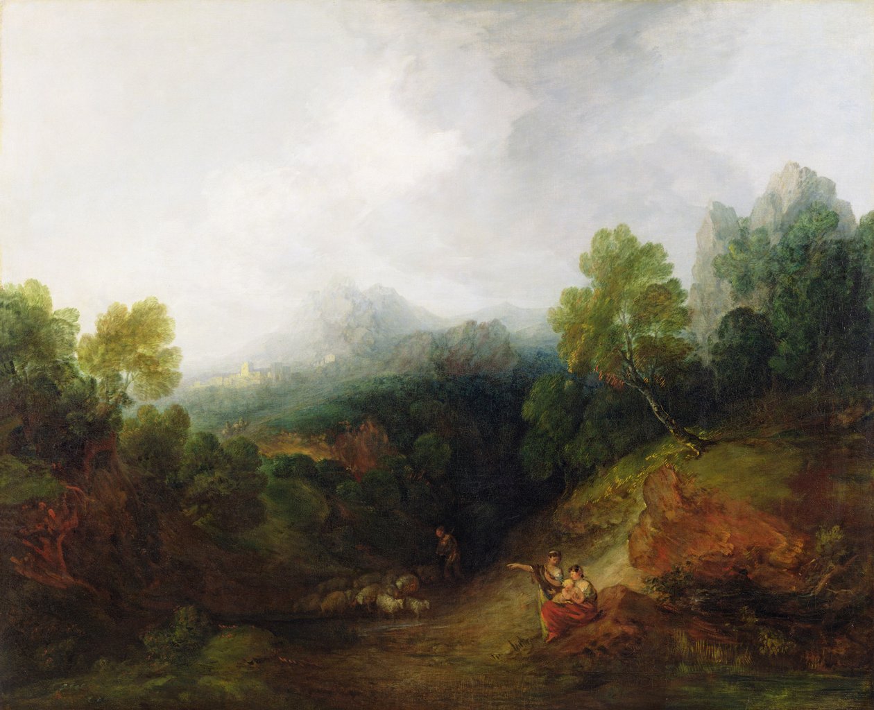 وادي الجبل بأشكال ريفي ، ج.1773-7 بواسطة توماس غينزبورو