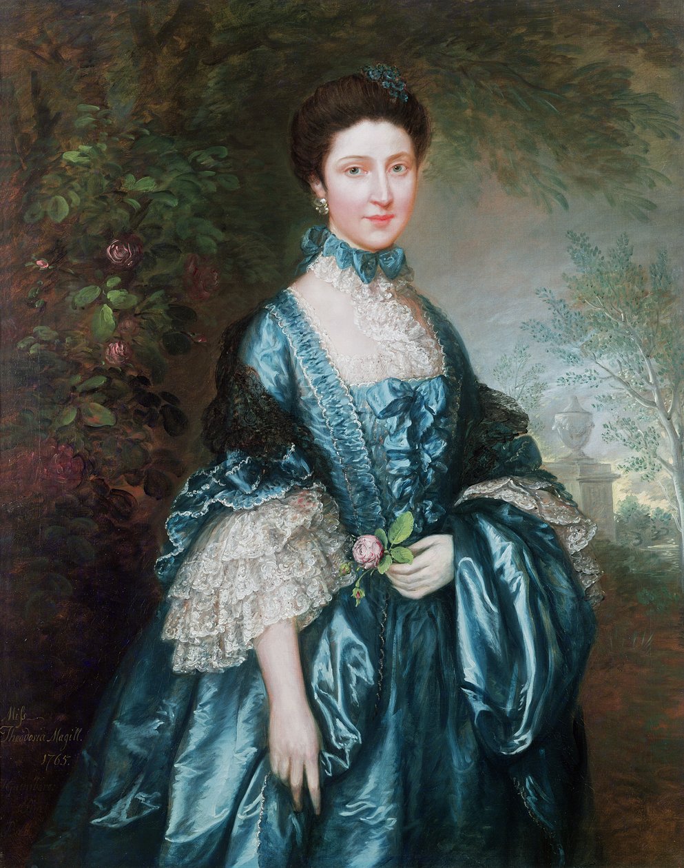 ملكة جمال ثيودوسيا ماغيل ، الكونتيسة كلانويليام (ت 1817) ، 1765 بواسطة توماس غينزبورو