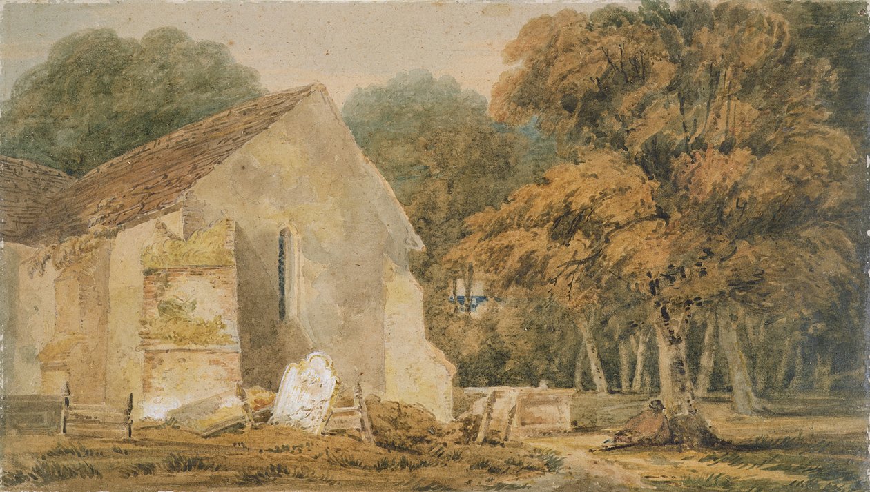 No.0735 A كنيسة البلد، c.1797-98 بواسطة توماس غيرتين