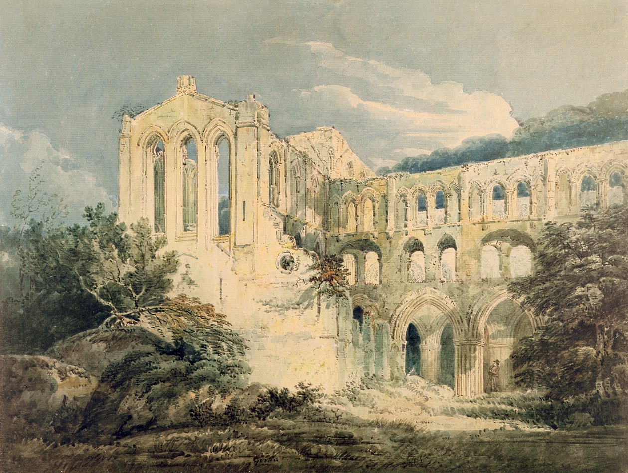 دير Rievaulx ، يوركشاير ، 1798 بواسطة توماس غيرتين