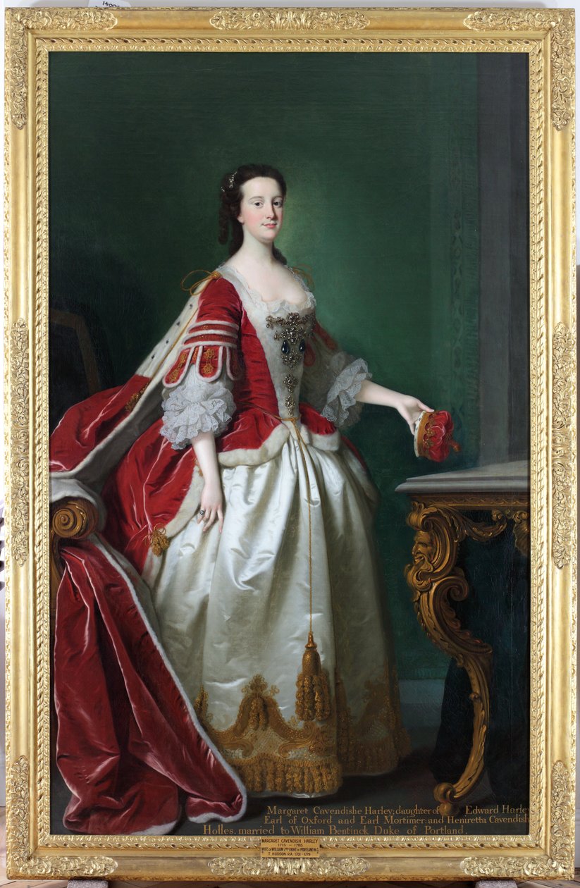 السيدة مارجريت كافينديش - هولز - هارلي ، دوقة بورتلاند ، c.1744 بواسطة توماس هدسون