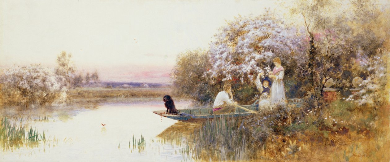 قطف الزهور. 1895 بواسطة توماس جيمس لويد