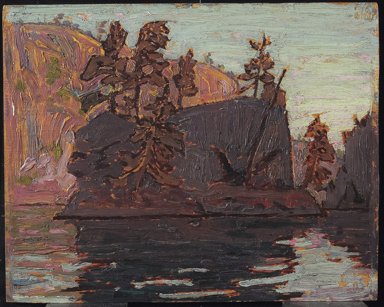 Petawawa Gorges ، 1916 (زيت على لوح خشبي) بواسطة توم طومسون