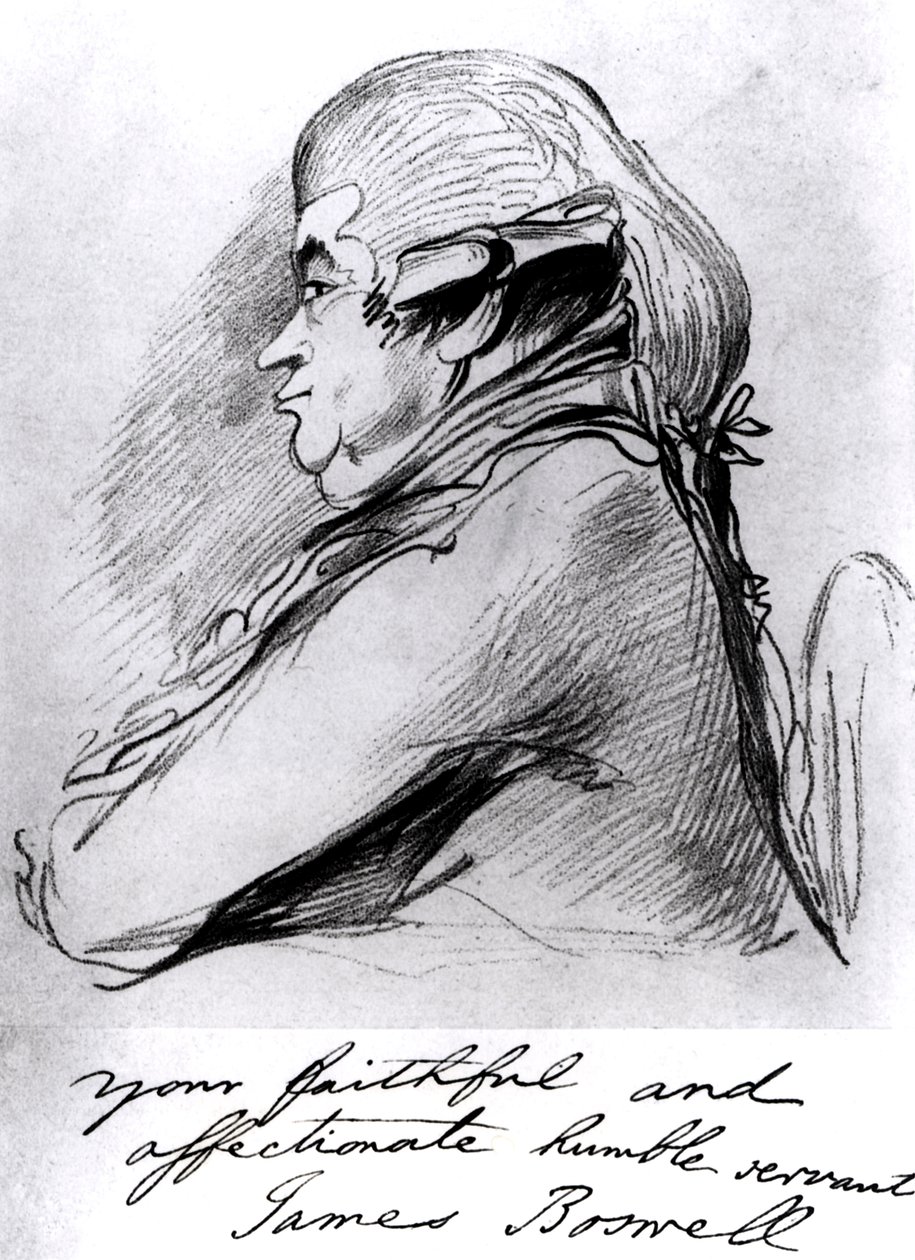 جيمس بوسويل (1740-1795) ، 1790-95 بواسطة توماس لورانس