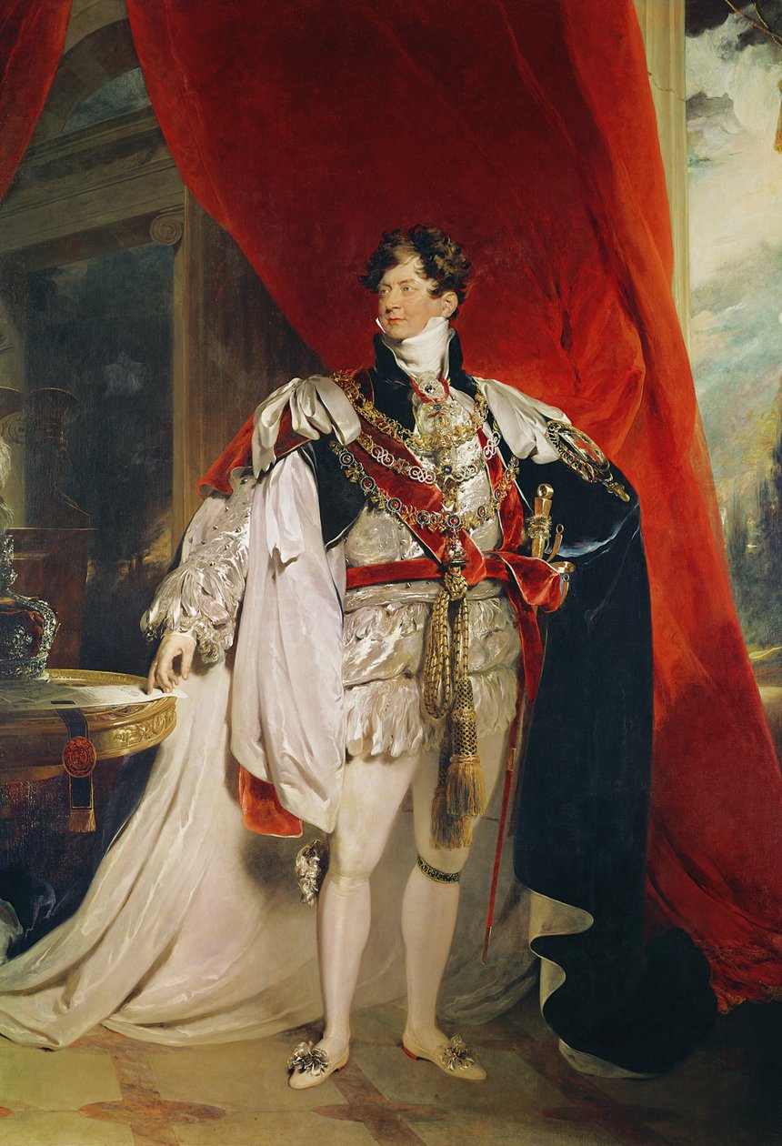 الأمير ريجنت ، في وقت لاحق جورج الرابع (1762-1830) في كتابه Garter Robes ، 1816 (انظر 151574 und 61203 لمزيد من التفاصيل) بواسطة توماس لورانس