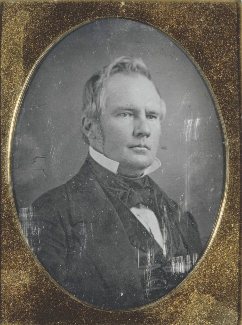 صورة لستيرلنغ برايس ، حاكم ولاية ميسوري. Daguerreotype في حالته الأصلية بواسطة توماس م. Easterly