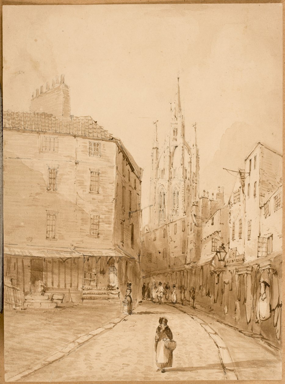 Castle Garth ، نيوكاسل أبون تاين (حبر وقلم رصاص على ورق) بواسطة توماس مايلز ريتشاردسون