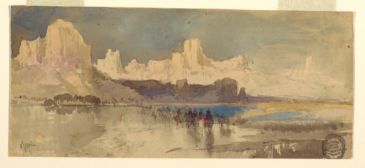 رسم ، وادي ريو العذراء ، جنوب يوتا ، 1873 بواسطة توماس موران
