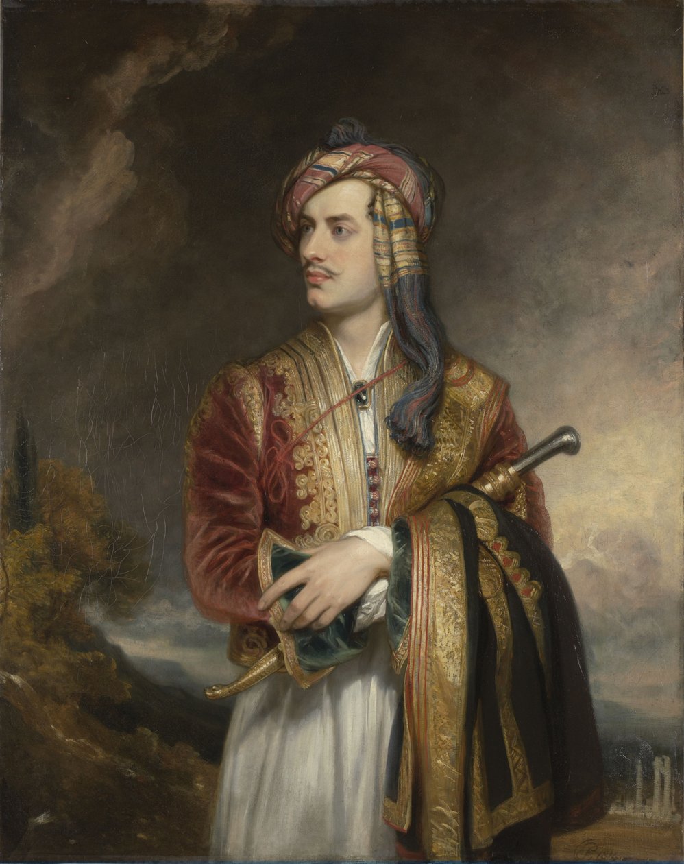 صورة اللورد بايرون في لباس ألباني (1788-1824) بواسطة توماس فيليبس