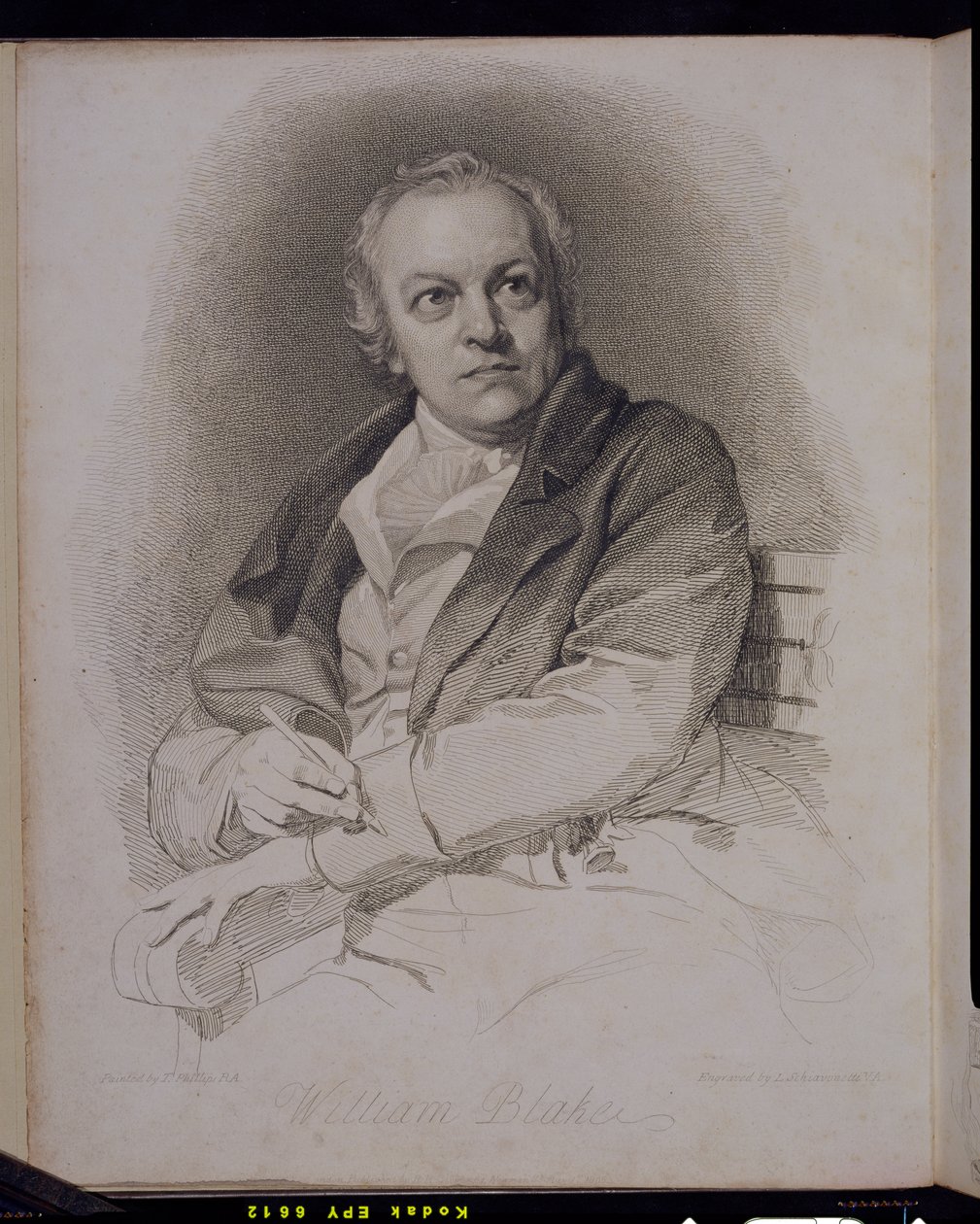وليام بليك (1757-1827) منقوش لويجي شيافونيتي (1765-1810) بواسطة توماس فيليبس