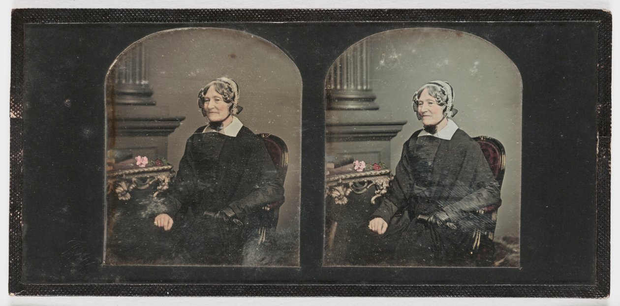 صورة لامرأة مسنة ، c.1855 (daguerreotype) بواسطة توماس ريتشارد ويليامز
