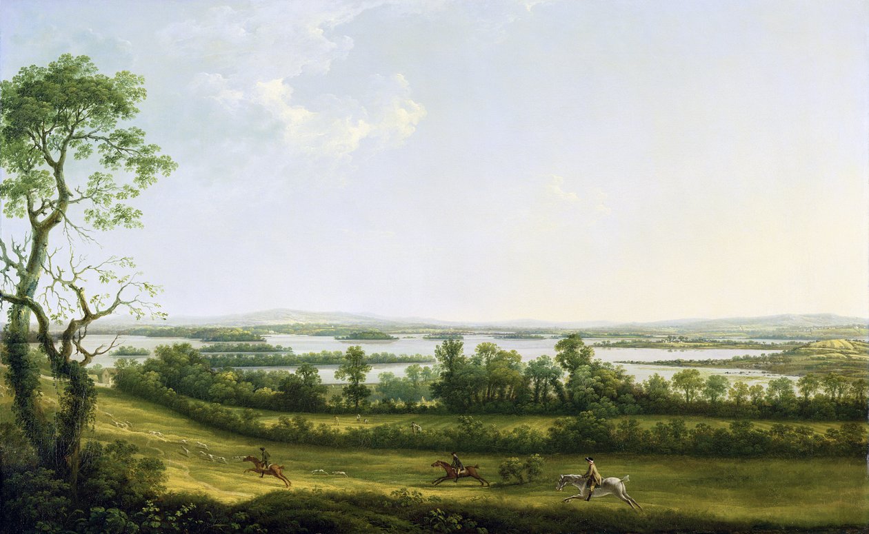 Lough Erne من Knock Ninney ، مع Bellisle في المسافة ، County Fermanagh ، أيرلندا ، 1771 بواسطة توماس روبرتس