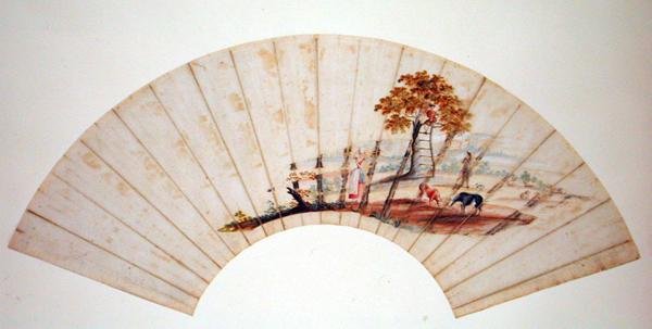 مروحة تصور الشجرة المعروفة باسم Jacobs Ladder في Charlton Park ، إلى الشرق من Cheltenham ، c.1745 (انظر أيضًا 151248) بواسطة توماس روبينز