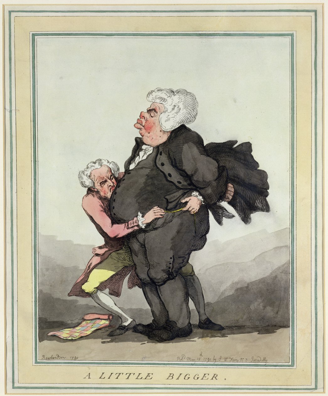 أكبر قليلا ، حانة. بواسطة SW Fores ، 1791 (النقش الملون) (زوج 125715) بواسطة توماس رولاندسون