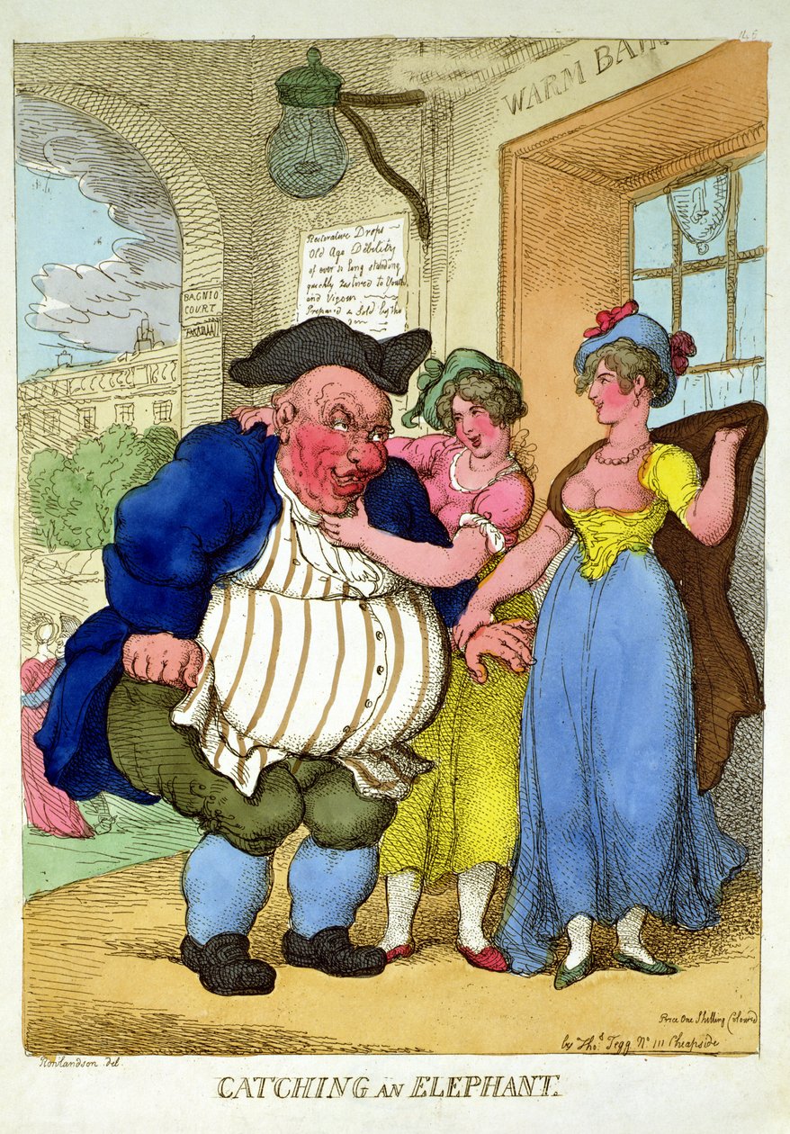 اصطياد فيل ، 1812 بواسطة توماس رولاندسون