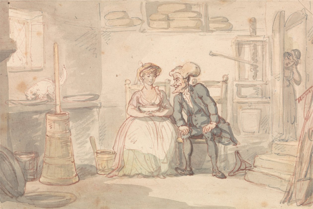 دكتور النحو و Dairymaid بواسطة توماس رولاندسون