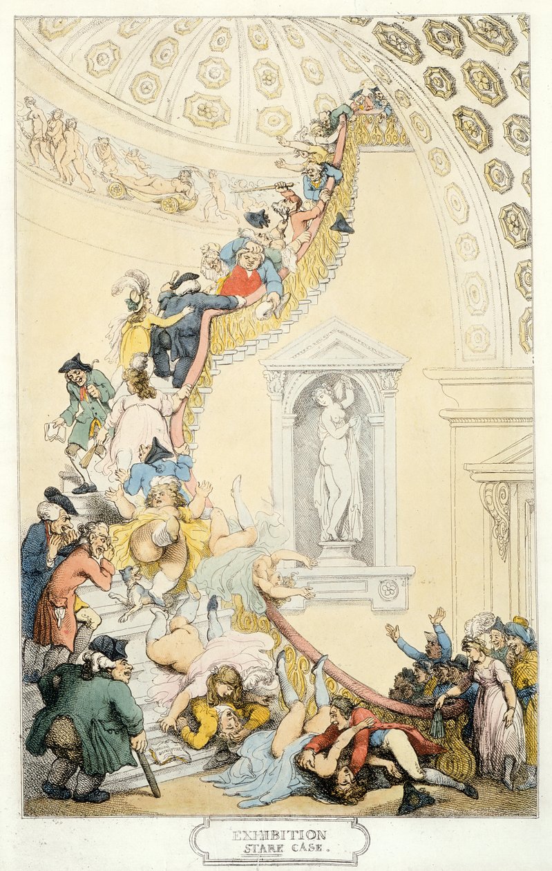 معرض التحديق ، c.1800 (النقش الملون) بواسطة توماس رولاندسون
