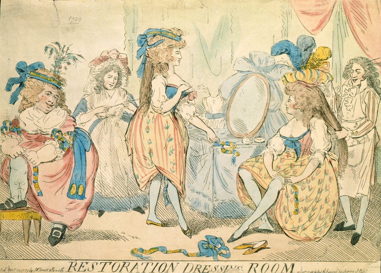غرفة تبديل الملابس ترميم c.1789 بواسطة توماس رولاندسون