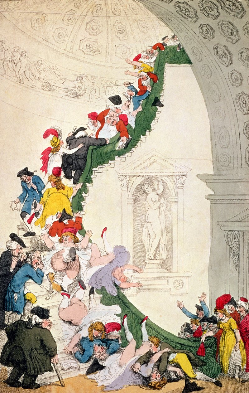 قضية التحديق في المعرض ، c.1800 بواسطة توماس رولاندسون