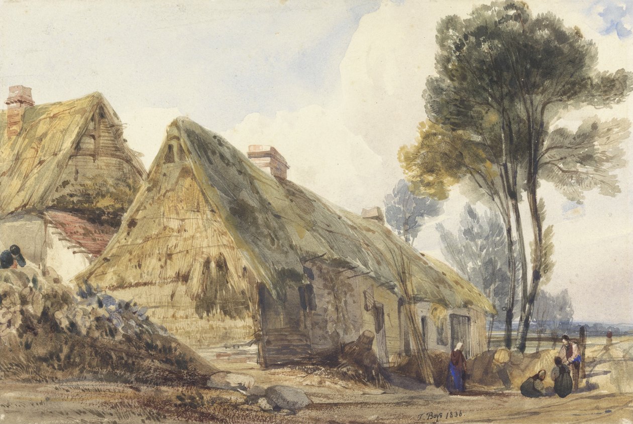 عرض في Swiss Cottage ، لندن ، 1836 (مرحاض على ورق) بواسطة توماس شوتر بويز