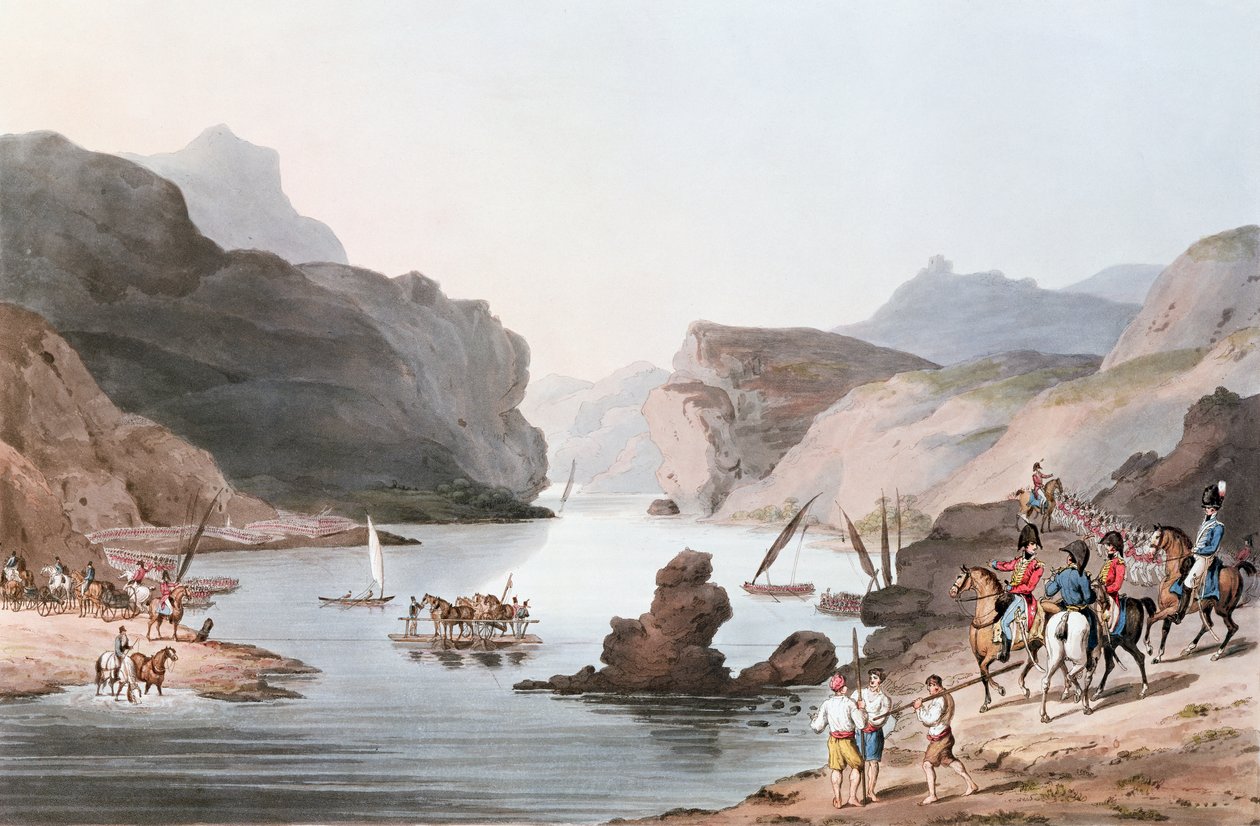 ممر التاج في فيلا Velha إلى Alemtejo ، 20 مايو 1811 منقوش من قبل C. Turner بواسطة توماس ستونتون سانت كلير