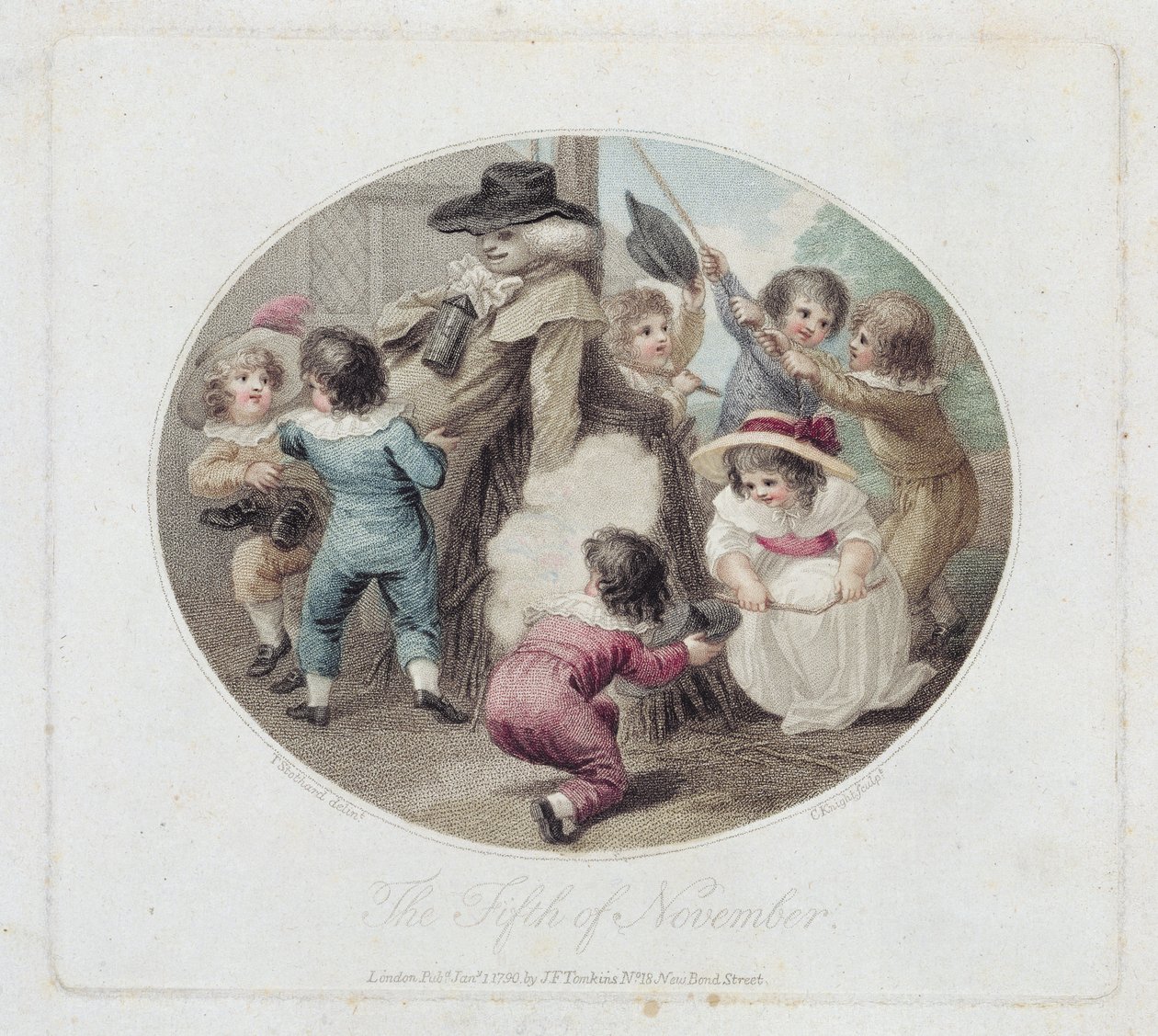 الخامس من نوفمبر ، نقشها تشارلز نايت (1743 - 1826) ، حانة. بواسطة JF Tomkins ، 1790 (نقش حاد) (زوج 125881) بواسطة توماس ستوثارد