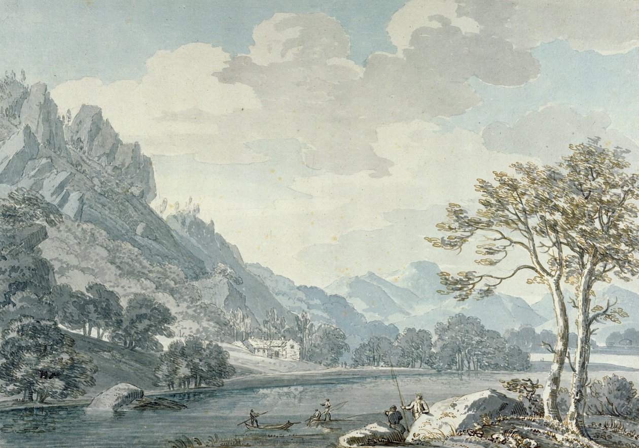 منظر من Ullswater من جسر Pooley (مرحاض على ورق) بواسطة توماس سندرلاند