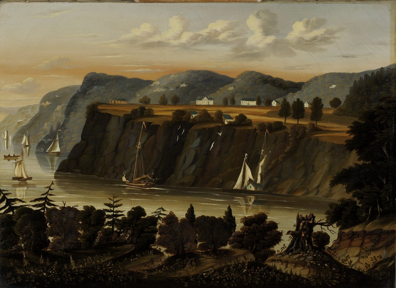 منظر ويست بوينت ، 1840-1860 بواسطة توماس تشامبرز