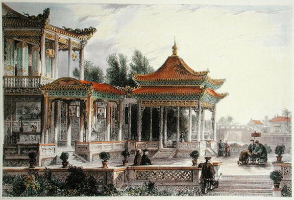 جناح نجمة الأمل ، تونغ تشاو ، حوالي عام 1850 (ليثو ملون) بواسطة توماس (بعد) ألوم