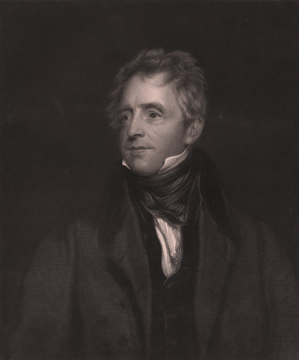 صورة للممثل الإنجليزي جون فوسيت (1768-1837) ، نقش بواسطة دبليو جيه إدواردز من لوحة توماس لورانس ، 23 × 32 سم ، دار Virtue and Co Publisher ، لندن بواسطة توماس (بعد) لورانس