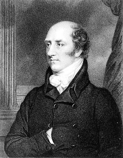 صورة لجورج كانينج (1770-1827) نقشها ويليام هولت (نقش) (صورة بالأبيض والأسود) بواسطة توماس (بعد) ستيواردسون