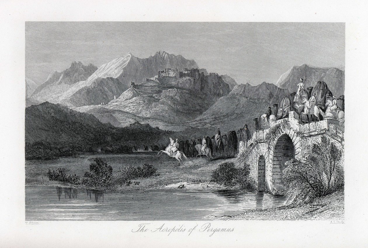 أكروبوليس بيرجاموم ، 1882 بواسطة توماس ألوم