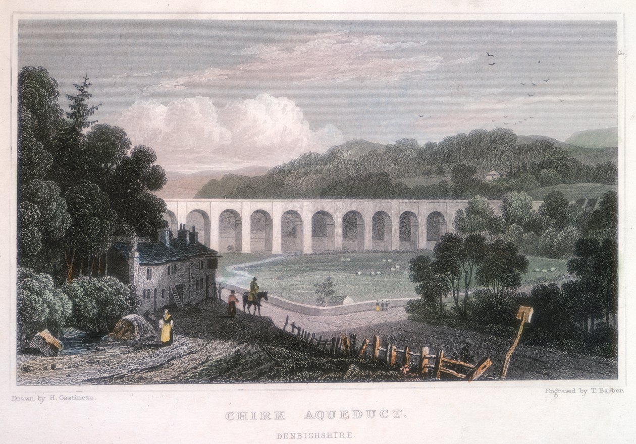 قناة Chirk على قناة Ellesmere ، c1829 بواسطة توماس باربر