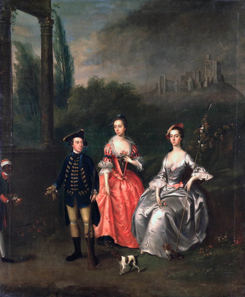 صورة الكابتن فينويك وزوجته إيزابيلا أوردي وشقيقته آن ، c.1746 بواسطة توماس باردويل