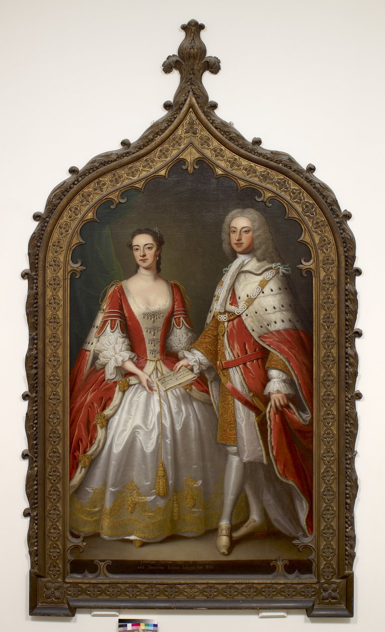 توماس فيرمور ، إيرل بومفريت الأول وهنريتا لويزا ، كونتيسة بومفريت ، c.1750 بواسطة توماس باردويل