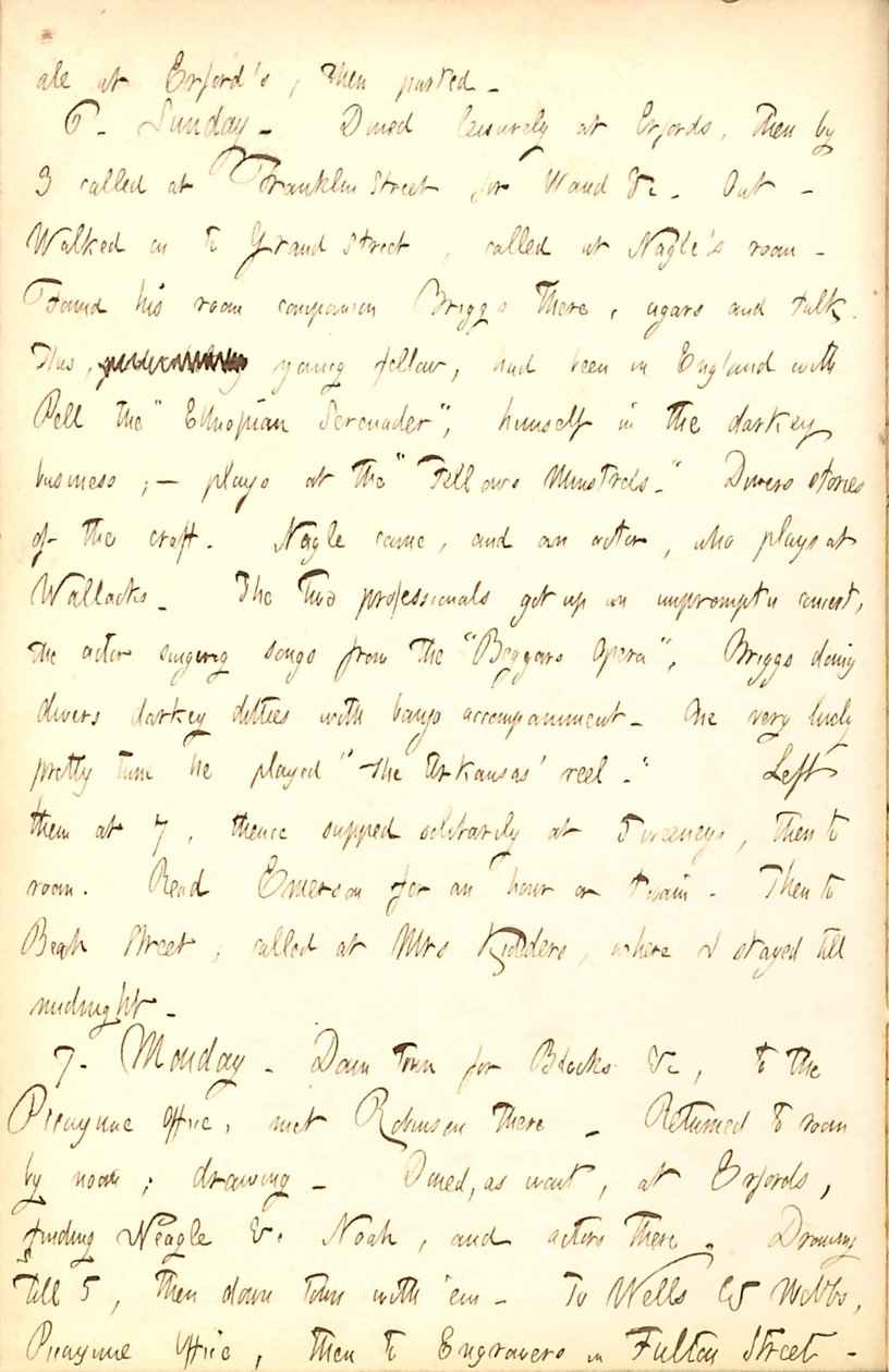 يوميات توماس بتلر غان- المجلد الخامس ، الصفحة 164 ، 5-7 مارس 1853 بواسطة توماس بتلر جن