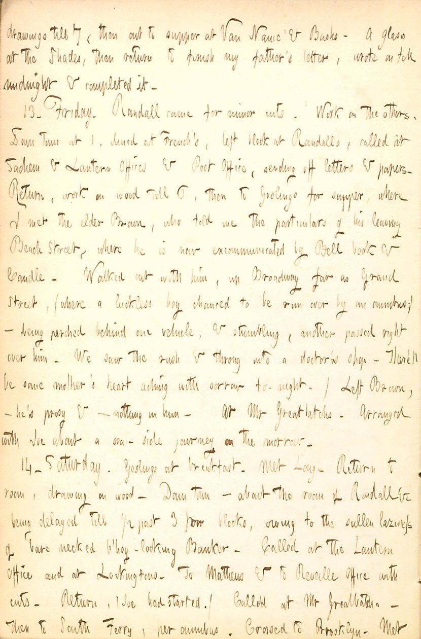 يوميات توماس بتلر غان- المجلد 5 ، الصفحة 16 ، 12-14 أغسطس ، 1852 بواسطة توماس بتلر جن
